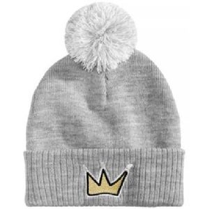 Sean John Men’s Gray Crown Crochet Beanie